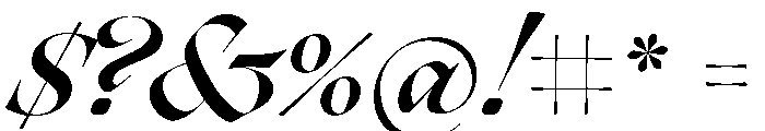 P22 Civilite Bold Italic Font OTHER CHARS