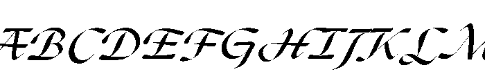 P22 Civilite Bold Italic Font UPPERCASE