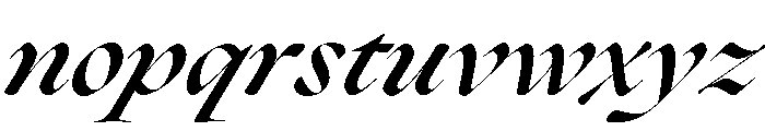 P22 Civilite Bold Italic Font LOWERCASE