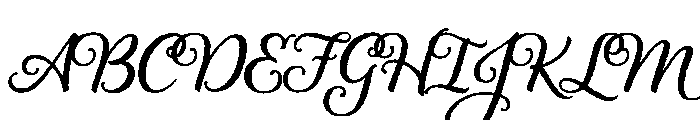 P22 Civilite Bold Font UPPERCASE