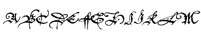 P22 Civilite Regular Font UPPERCASE