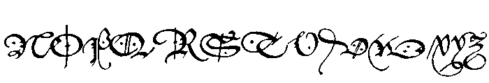 P22 Civilite Regular Font UPPERCASE