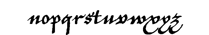 P22 Civilite Regular Font LOWERCASE