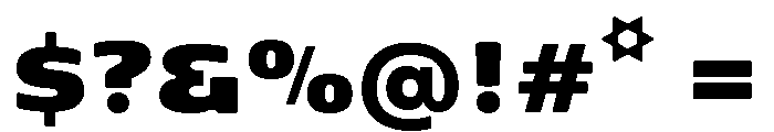 P22 Cusp Extra Bold Font OTHER CHARS