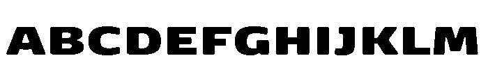 P22 Cusp Extra Bold Font UPPERCASE