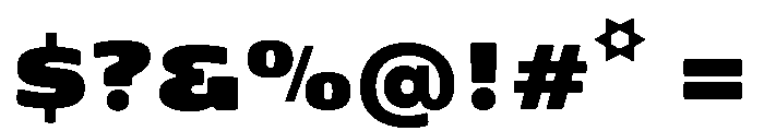 P22 Cusp Heavy Font OTHER CHARS