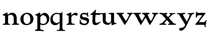 P22 Morris Bold Font LOWERCASE