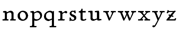 P22 Morris Light Font LOWERCASE