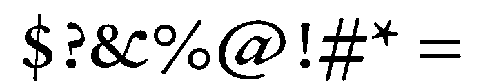 P22 Morris Regular Font OTHER CHARS