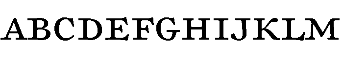P22 Morris Regular Font UPPERCASE