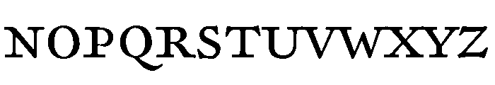 P22 Morris Regular Font UPPERCASE