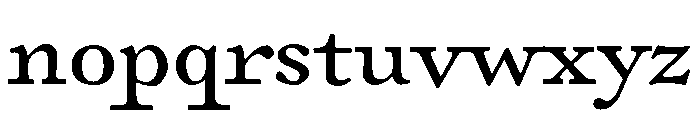 P22 Morris Regular Font LOWERCASE