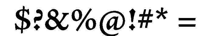 P22 Morris Semibold Font OTHER CHARS