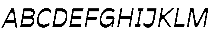 P22 Mucha Italic Font UPPERCASE