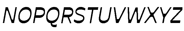 P22 Mucha Italic Font UPPERCASE