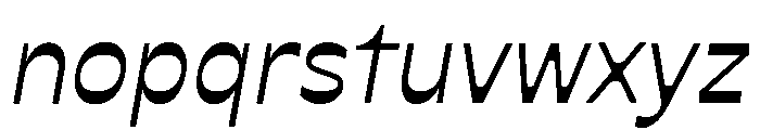 P22 Mucha Italic Font LOWERCASE