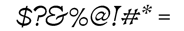 P22 Mucha Light Italic Font OTHER CHARS