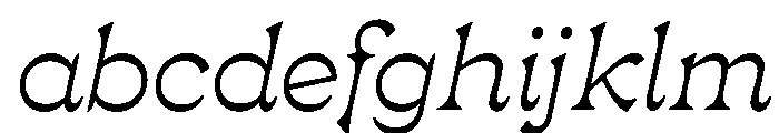 P22 Mucha Light Italic FONT