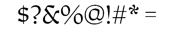 P22 Mucha Light Font OTHER CHARS