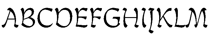 P22 Mucha Light Font UPPERCASE