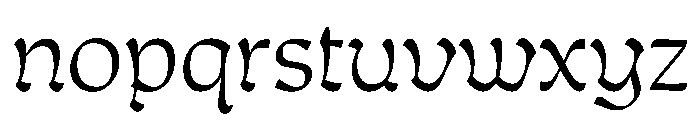 P22 Mucha Light Font LOWERCASE
