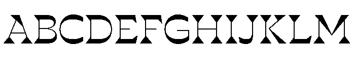 P22 Mucha Medium Font UPPERCASE