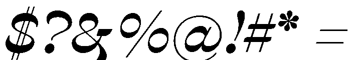 P22 Mucha Semibold Italic Font OTHER CHARS