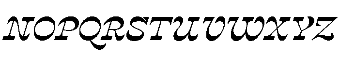 P22 Mucha Semibold Italic Font UPPERCASE