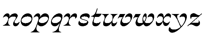 P22 Mucha Semibold Italic Font LOWERCASE