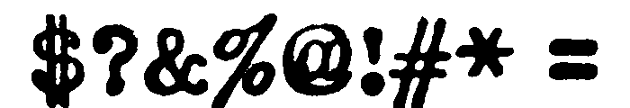 P22 Numismatic Bold Font OTHER CHARS