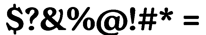P22 Numismatic Semibold Font OTHER CHARS