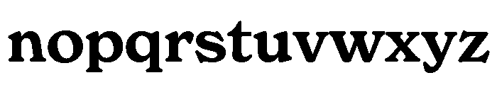 P22 Numismatic Semibold Font LOWERCASE
