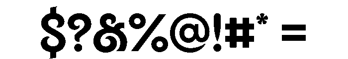 P22 Posada Extra Bold Font OTHER CHARS