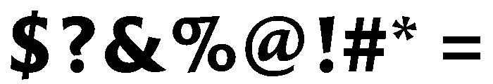 P22 Posada Heavy Font OTHER CHARS