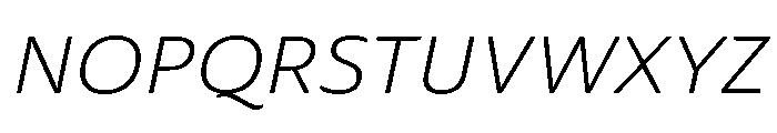 P22 Saarinen Pro Italic Font UPPERCASE