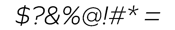 P22 Saarinen Pro Light Italic Font OTHER CHARS