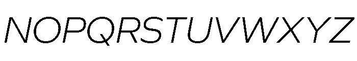 P22 Saarinen Pro Light Italic Font UPPERCASE