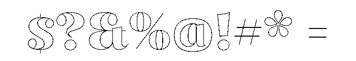 P22 Schneeberger Extra Light Font OTHER CHARS