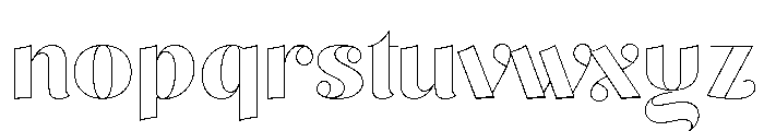 P22 Schneeberger Extra Light Font LOWERCASE