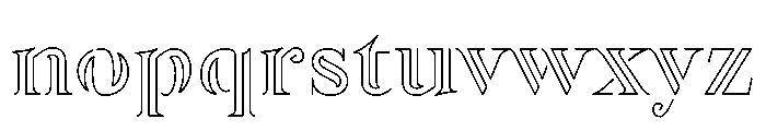 P22 Schneeberger Thin Font LOWERCASE