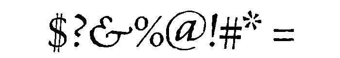 P22 Sting Italic Font OTHER CHARS