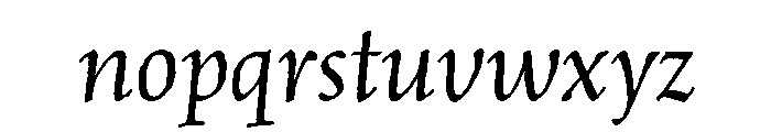 P22 Sting Italic Font LOWERCASE