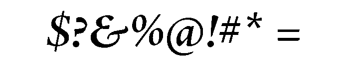 P22 Sting Semibold Italic Font OTHER CHARS