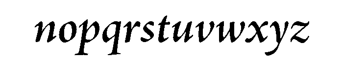 P22 Sting Semibold Italic Font LOWERCASE