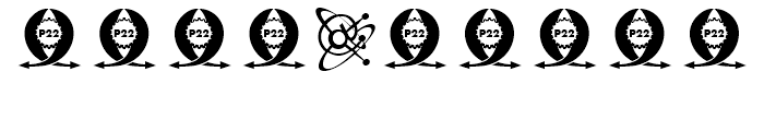 P22 Atomica Regular Font OTHER CHARS