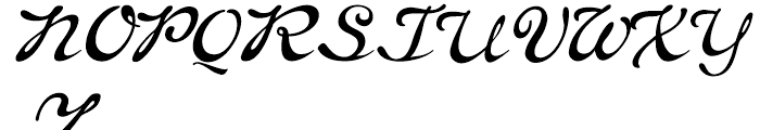 P22 Brass Script Regular Font UPPERCASE