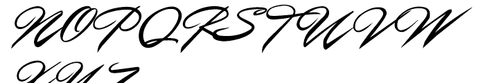 P22 Casual Script Small Caps Font UPPERCASE