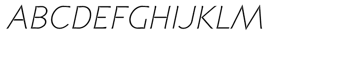 P22 Coda Light Italic Font UPPERCASE