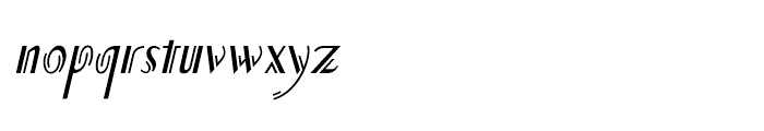 P22 Counter Cursive Font LOWERCASE