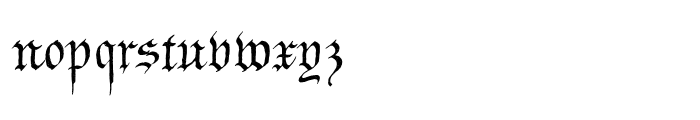 P22 Declaration Blackletter Font LOWERCASE